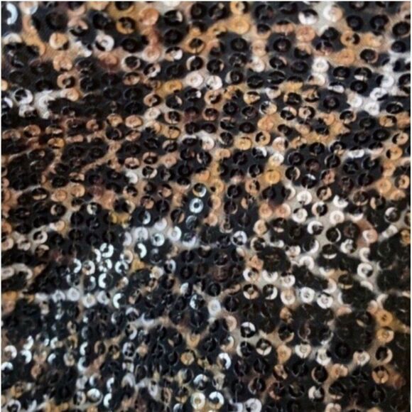Olivia Rubin Flora Leopard Print Sequin Camisole Blouse 2 Designer Classic - Picture 6 of 9